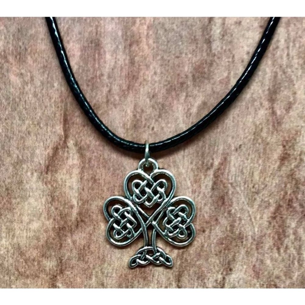 Celtic Infinity Knot Shamrock Clover Irish Cross